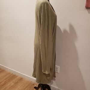 womens long sleeve olive cardigan - a new day